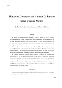 Silhouette Coherence for Camera Calibration under Circular Motion