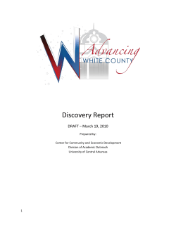 Advancing White County Discovery Report