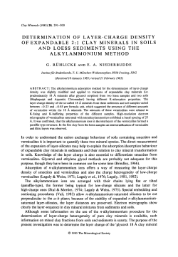 determination of layer-charge density of expandable 2:1 clay