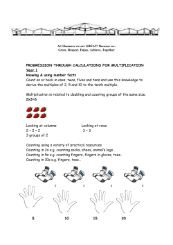 PROGRESSION THROUGH CALCULATIONS FOR