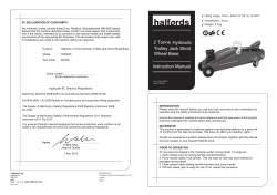 2 Tonne Hydraulic Trolley Jack Short Wheel Base
