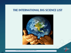 the international big science list