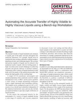 Automating the Accurate Transfer of Highly Volatile to Highly