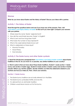 Webquest: Easter