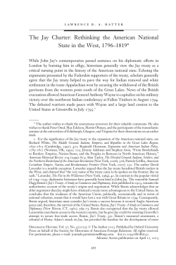 The Jay Charter: Rethinking the American