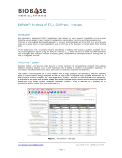 Read about analysis of TAL1 ChIP