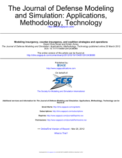 Modeling insurgency, counter-insurgency, and coalition
