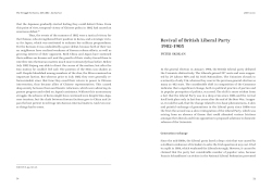 Revival of British Liberal Party 1902&ndash;1905