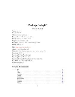 Package `mlogit`