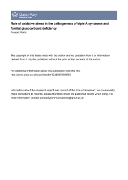 Role of oxidative stress in the pathogenesis of triple A syndrome and
