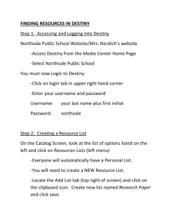 Gr-8 Research Paper-Destiny-WebPath Express / Adobe