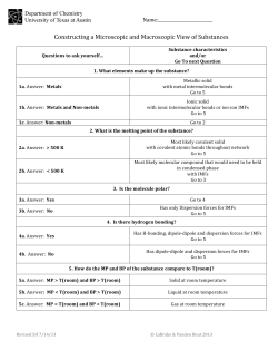 Constructing a Microscopic and Macroscopic View of Substances