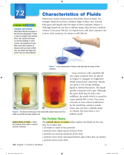 7.2 - Characteristics of Fluids