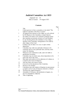 Judicial Committee Act 1833