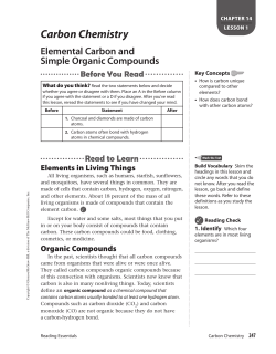 Carbon Chemistry
