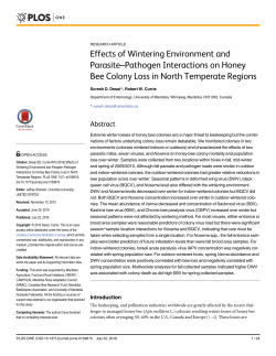 Effects of wintering environment and parasite
