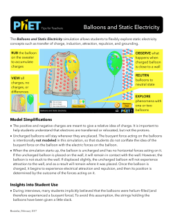 Balloons and Static Electricity