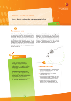 Prove that it works and create a snowball effect