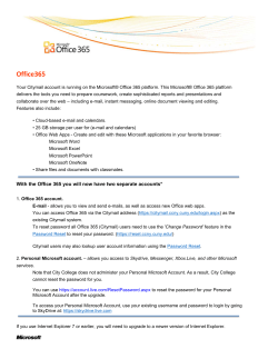 About Office 365 - Citymail
