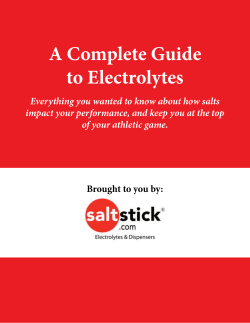 A Complete Guide to Electrolytes