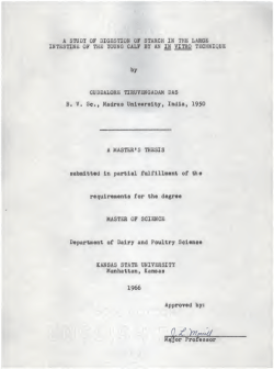 Study of digestion of starch in the large intestine of the - K-REx