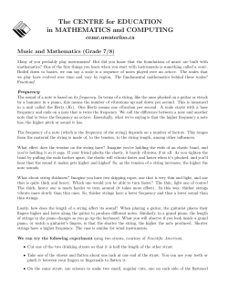 The CENTRE for EDUCATION in MATHEMATICS and