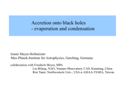 Accretion onto black holes - evaporation and condensation