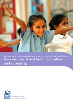 Personal, social and health education and citizenship