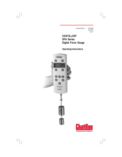 Chatillon DFA Digital Force Gage