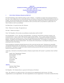 April 7, 2016 - Florida Department of Financial Services