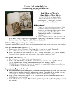 the Educational Ideas and Activities