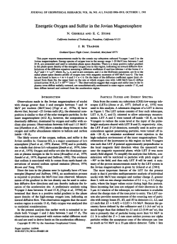 Energetic oxygen and sulfur in the Jovian magnetosphere