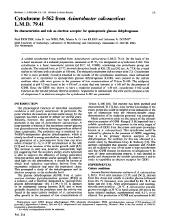 Cytochrome b-562 from Acinetobacter calcoaceticus