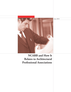 NCARB and How It Relates to Architectural Professional Associations