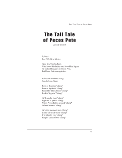 The Tall Tale of Pecos Pete