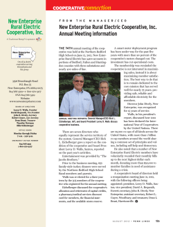 August 2012 - New Enterprise REC