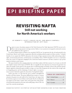 Revisiting NAFTA