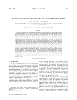 A Land–Atmosphere Interaction Theory for the Tropical