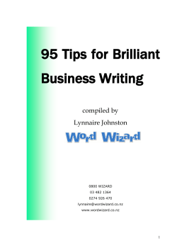 95 Tips for Brilliant Business Writing