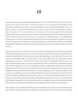 Jonas entered the Annex room and realized immediately that it was