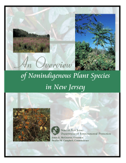 An Overview of Nonindigenous Plant Species in New Jersey