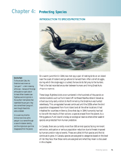 Chapter 4: Protecting Species