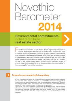 Environmental commitments in the French listed real