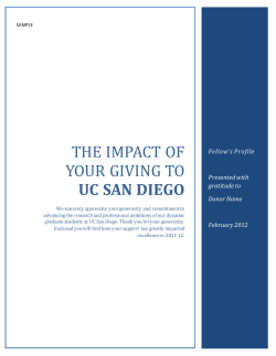 the impact of your giving to uc san diego