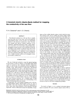A transient electric dipole-dipole method for mapping the