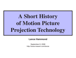 Short History of Film Projection