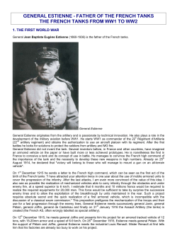 general estienne - father of the french tanks the french tanks from