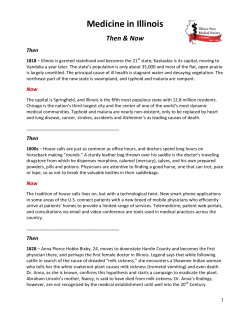 Medicine in Illinois - Illinois State Medical Society