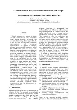 Extended-HowNet- A Step Toward Canonical Representation of