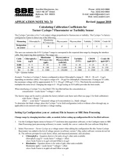 Application Note 74 - Sea